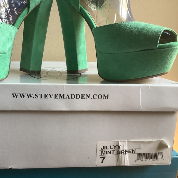 Steve Madden Womens Jillyy Mint Green 7 - Picture 7 of 8